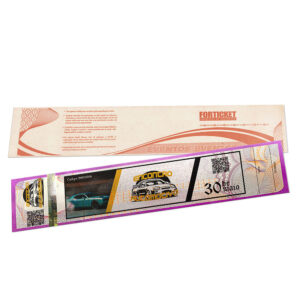 Ingressos De Seguranca 211x51mm Rosa