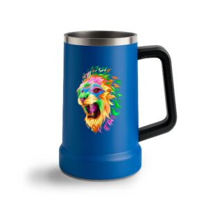 Canecas Com Adesivo Dtf Uv Canecas Termicas Cerveja 700ml Azul Claro