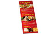 Cardápios Cardápios Descartáveis Couchê 250g 105x300mm