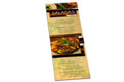 Cardápios Cardápios Descartáveis Apergaminhado 180g 105x300mm
