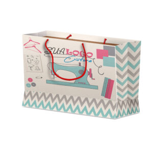 Sacolas E Sacos Sacolas Duplex 191g Branco Media Horizontal L30 X P8 X A22