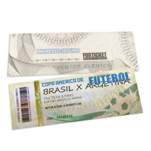 Ingressos De Seguranca 150x55mm Amarelo