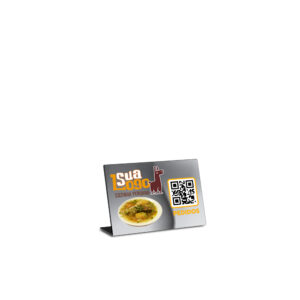Placas Placa De Qr Code Pix Dtf Uv Acrílico Espelhado Prateado 3mm 150x100mm