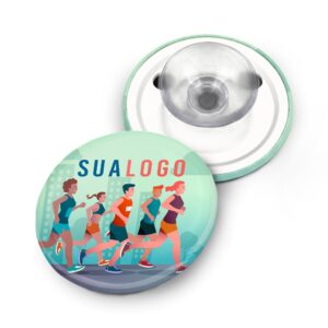 Bottons E Pins Personalizados Com Ventosa Modelo Redondo 35mm