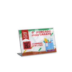 Placas Placa De Qr Code Pix Impressao Uv Acrilico Transparente 3mm 210x150mm