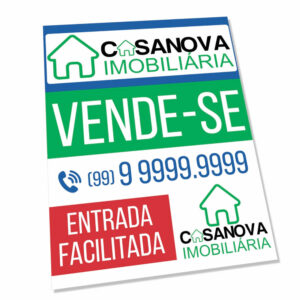 Placas Placa Imobiliaria Psai 2mm 300x400mm