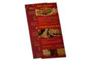 Cardapios Cardapios Personalizados 4 Paginas Com Dobra Kraft 250g 210x300mm