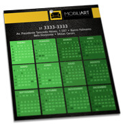Calendários E Folhinhas 2026 Folhinha De Parede Couchê 300g Verniz Uv Total Frente 270x343mm
