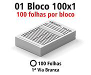 Blocos, Comandas, Receituários E Talões Blocos E Talões 100 Folhas Ap 56g 100x1