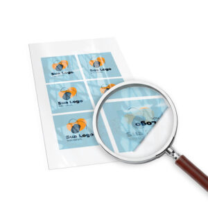 Adesivos Rótulos Folha Bopp Transparente 135x135mm