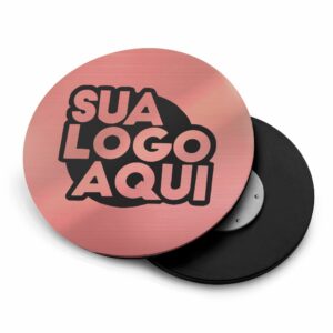 Crachá Magnetico Modelo Redondo Abs Rosé 48mm