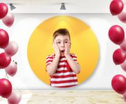 Painel De Festa Elastano Redondo Com Elastico Para Painel 1400x1400mm