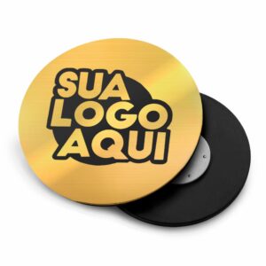 Crachá Magnetico Modelo Redondo Abs Dourado 48mm