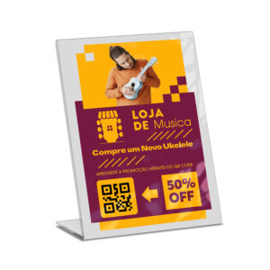 Placas Placa De Qr Code Pix Impressao Uv Acrilico Branco 3mm 210x300mm