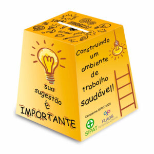 Urna Personalizada Couchê 250g 250x250mm