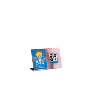Placas Placa De Qr Code Pix Dtf Uv Acrilico Espelhado Rose 3mm 150x100mm