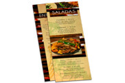 Cardápios Cardápios Descartáveis Apergaminhado 180g 105x300mm