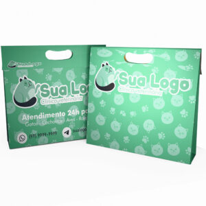 Sacolas Duplex 210g Branco Boca Palhaco Horizontal L30 X P8 X A22