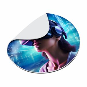 Acessórios Para Computadores Mousepads Acabamento Soldado Redondo 198x198mm