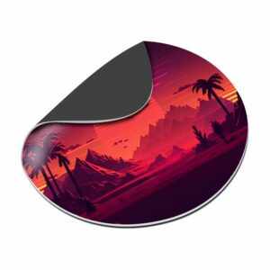 Acessórios Para Computadores Mousepads Acabamento Sem Costura Redondo 198x198mm