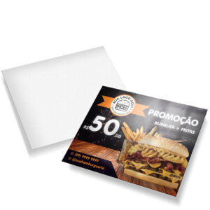 Postais Couchê 250g Verniz Uv Verniz Uv Total Frente 180x147mm