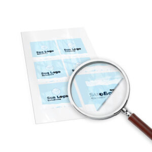 Adesivos Rótulos Folha Bopp Transparente 135x135mm