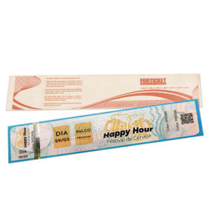 Ingressos De Segurança 211x51mm Azul