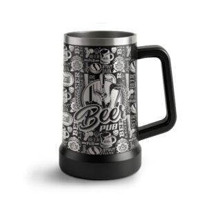 Canecas Gravacao A Laser Gravacao 360 Canecas Termicas Cerveja 700ml Preta