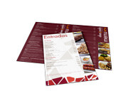 Cardapios Cardapios Personalizados 4 Paginas Com Dobra Couche 300g 300x210mm