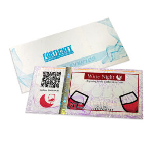 Ingressos De Seguranca 105x51mm Lilas