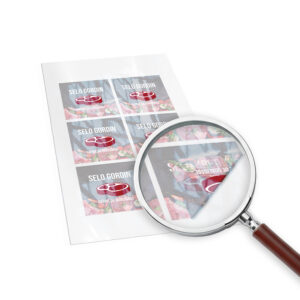 Adesivos Rótulos Folha Bopp Transparente 135x135mm