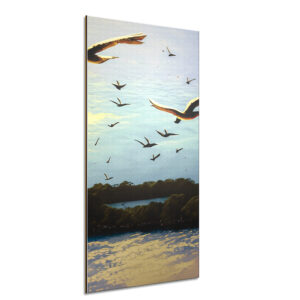 Quadros Decorativos Madeira Face Branca 3mm Sem Verniz Impressão Uv 220x600mm