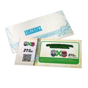 Ingressos De Seguranca 105x51mm Amarelo