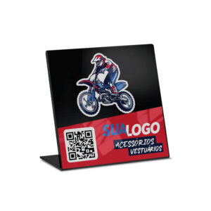 Placas Placa De Qr Code Pix Impressao Uv Acrilico Preto 3mm 150x150mm