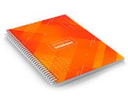 Agendas, Cadernos E Apostilas Caderno Impressão Digital Capa Papel Paraná 2mm E Miolo Ap 75g Miolo Padrão