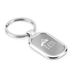 Chaveiro Gravacao A Laser Metal Modelo Placa Luxo Cromado Satinado