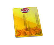 Cardapios Cardapios Personalizados Pvc Pvc 050mm Premium Branco 182x212mm
