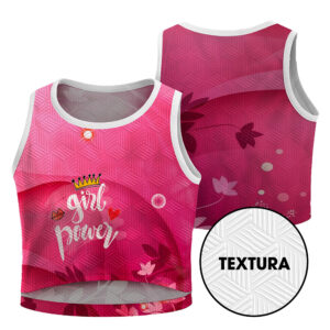 Linha Vestuario Coletes E Croppeds Croppeds Modelo Tradicional Dry Fit 3d Mirage