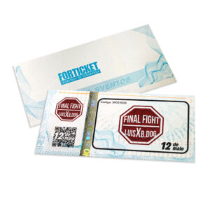 Ingressos De Segurança 105x51mm Azul