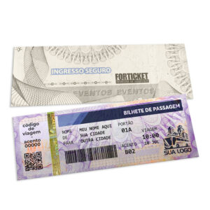 Ingressos De Segurança 150x55mm Lilas