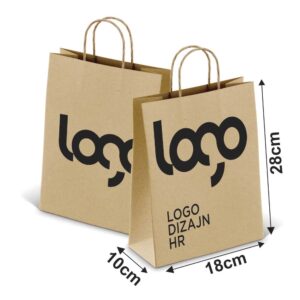 Sacolas E Sacos Sacolas Kraft Com Alça 80g 1x0 Tamanho P