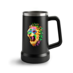 Canecas Com Adesivo Dtf Uv Canecas Termicas Cerveja 700ml Preta