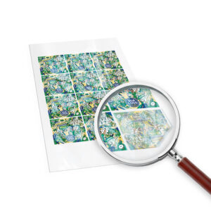 Produtos Da Copa Adesivos Folha 330x480mm Bopp Transparente Com Hotstamping