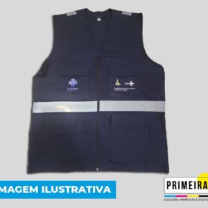 Colete em Brim personalizado.