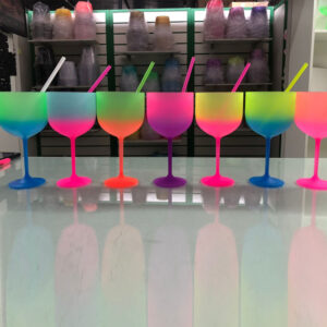 Taças de gin Bicolor.