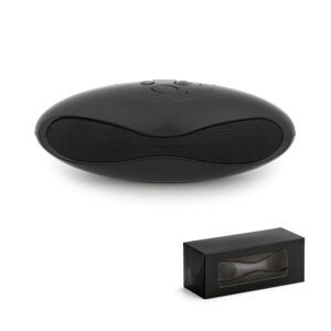 EUCLIDEAN. Caixa de som em ABS com microfone e autonomia de 3h