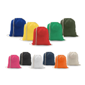 ISTANBUL. Sacola tipo mochila em 70% algodão reciclado e 30% poliéster reciclado (140 g/m²) sem tingimento