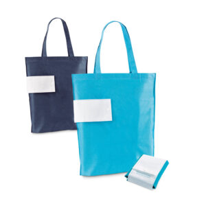 COVENT. Sacola dobrável em non-woven (80 g/m²) com alças
