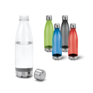 ANCER. Squeeze em AS, com tampa e base em aço inox 700 mL