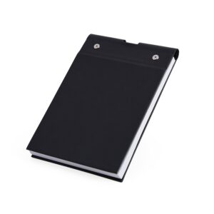 BLOCO DE ANOTAÇÕES EM COURO SINTÉTICO E PORTA CANETA